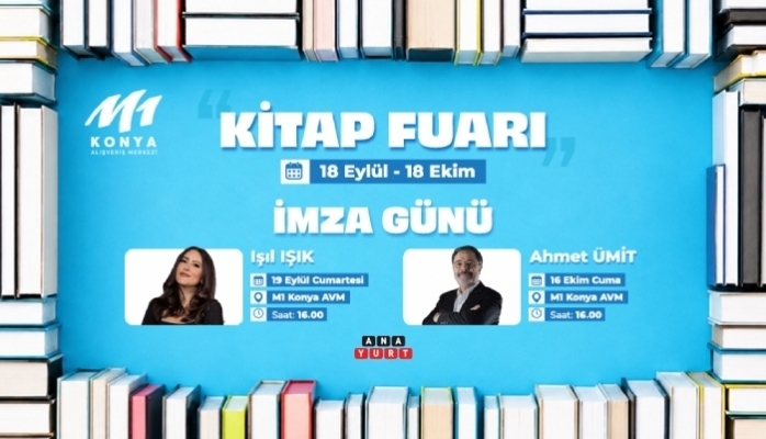 M1 Konya AVM’de Kitap Fuarı Kapılarını Açıyor