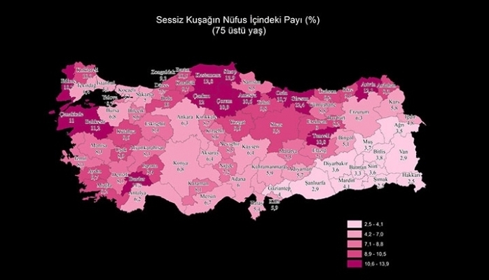 Türkiye'nin Bölge ve İllere Göre ''Kuşak'' Haritası