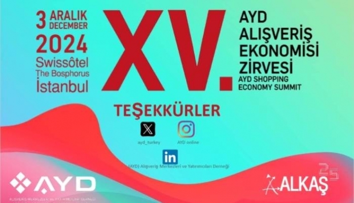 15. AYD Alışveriş Ekonomisi Zirvesi 3 Aralık'ta Gerçekleştirilecek
