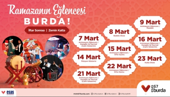 67 Burda AVM'de  Ramazan Etkinlikleri Başlıyor 