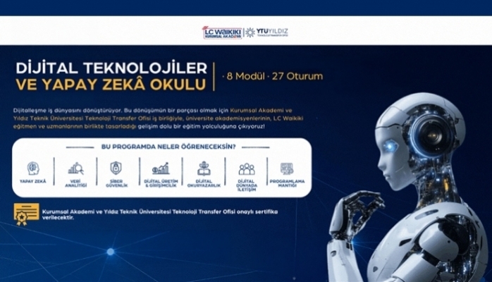 LC Waikiki Dijital Teknolojiler ve Yapay Zeka Okulu İle Çalışanların Yetkinliklerini Geliştiriyor