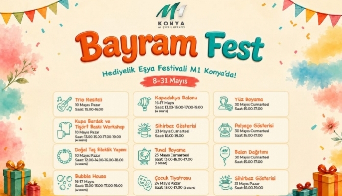 M1 Konya'da “Bayram Fest” Başladı