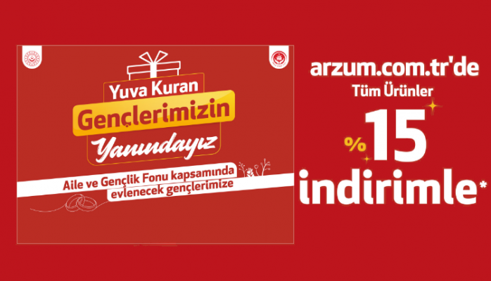 Arzum'dan Yeni Evlenecek Gençlere Anlamlı Destek
