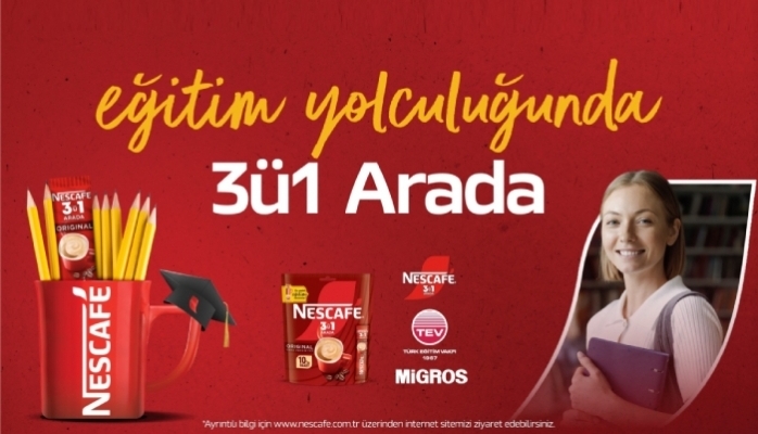 NESCAFÉ 3ü1 Arada TEV ve Migros'tan Gençlere Anlamlı Destek