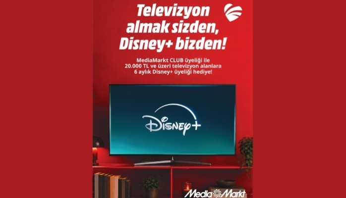 MediaMarkt CLUB Üyelerine Televizyon Alışverişinde 6 Ay Disney+ Üyeliği Hediye!