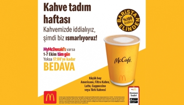 Ekim'de Kahveler Yine McDonald's Türkiye'den! 