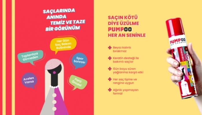 PUMPOO Kuru Şampuan İle Günün Kurtarıcısı: Anında Temizlik Ferahlık ve Kalıcı Koku 