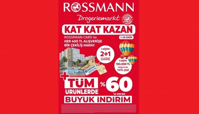 Rossmann 15. Yılında “Kat Kat Kazan” Kampanyasıyla Ev sahibi Yapıyor