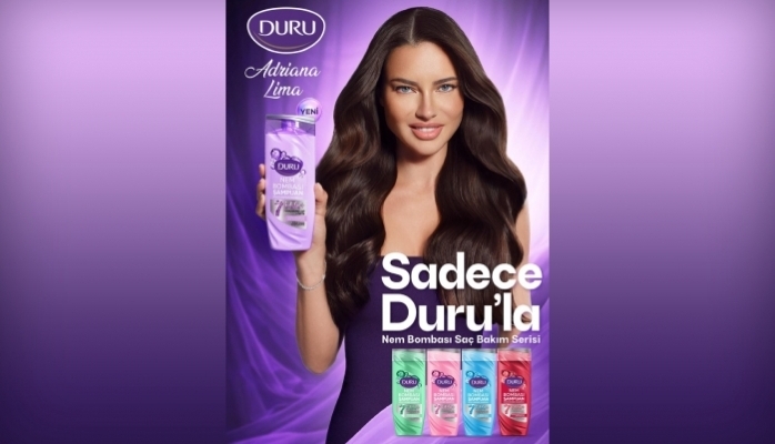 Adriana Lima Duru Nem Bombası Şampuan Serisi'nin Marka Yüzü Oldu