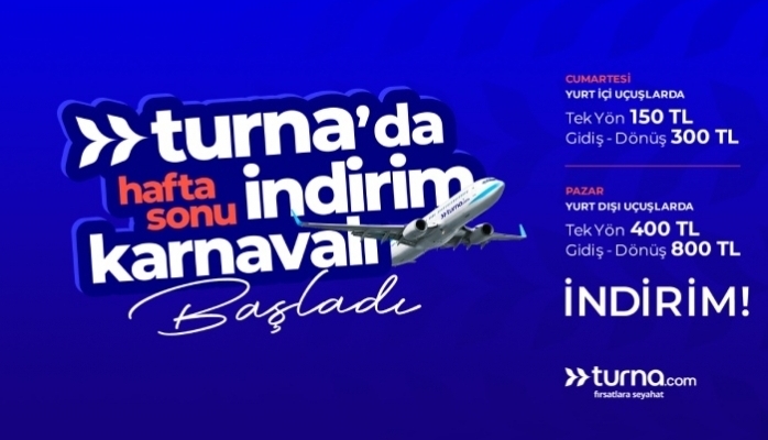 Turnacom'da Hafta Sonu İndirim Karnavalı Başlıyor