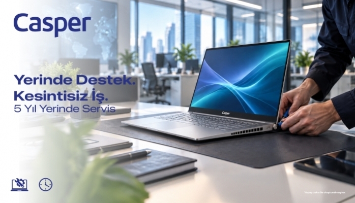 Casper'dan Kurumsal Müşterilere 5 Yıla Kadar Yerinde Servis Desteği