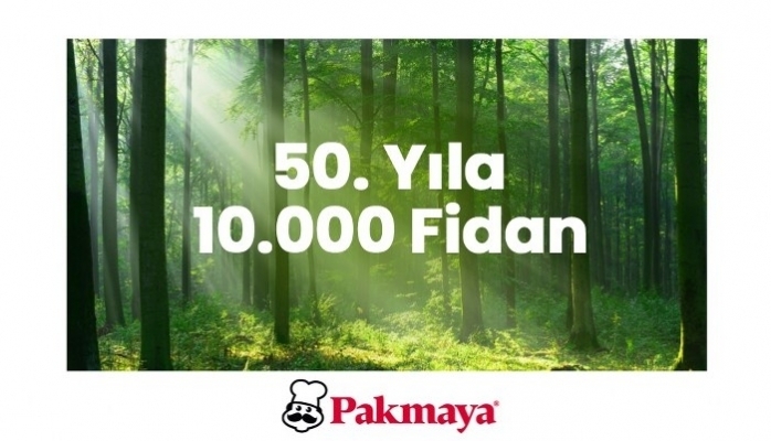 Pakmaya'dan 50. Yıl Anısına 10.000 Fidan Bağışı