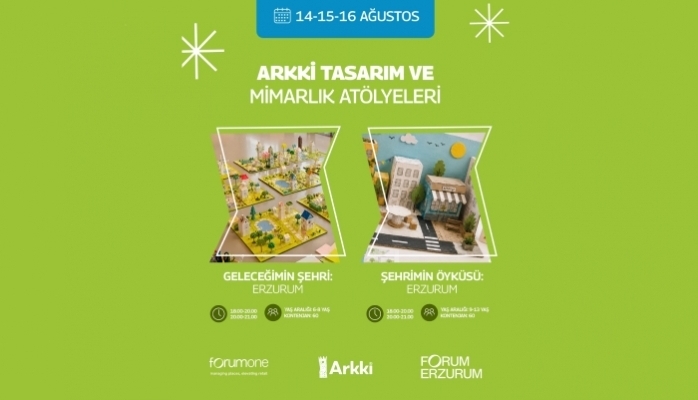 Forum Erzurum'da Çocuklar Arkki İle Geleceğin Şehirlerini Tasarlayacak