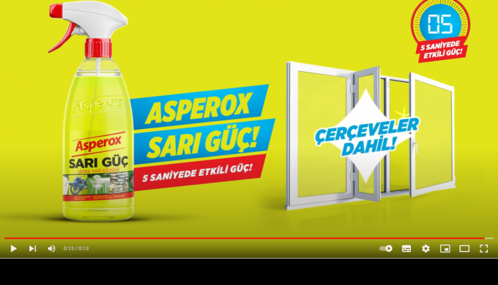 Asperox Sarı Güç, 5 Saniyede Etkili Güç! Çerçeveler Dahil!